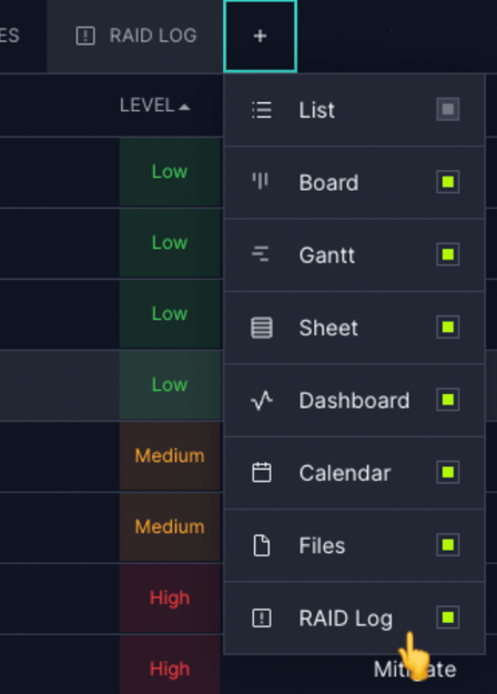 Name Rd Log RAID Log