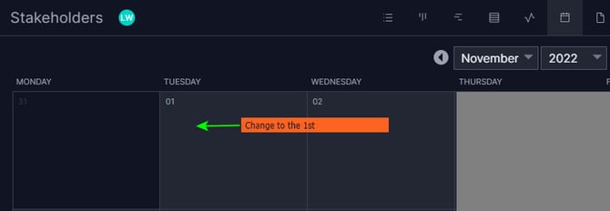Calendar - Drag
