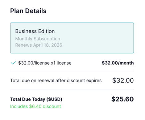 Coupon applied