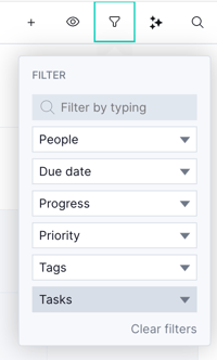 Filter on calendar