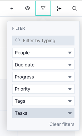 Filter on calendar