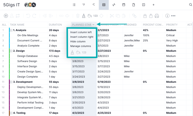 Formatting sheet data