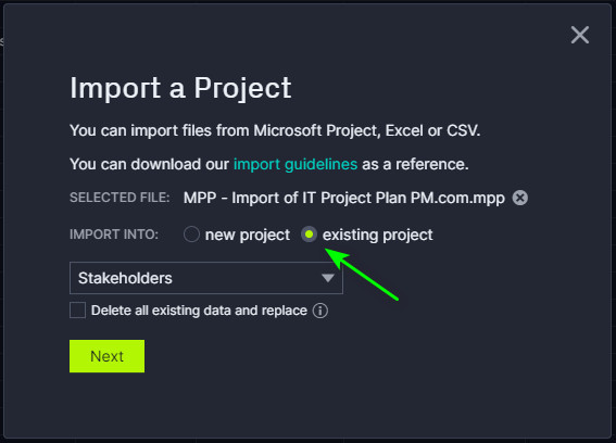 Import existing-1