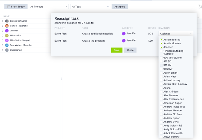 Reassign task on workload page-1