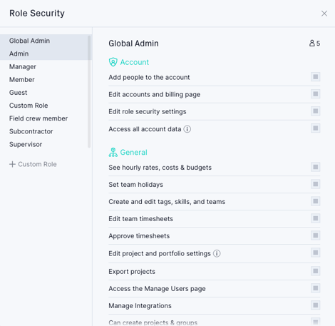 Role security