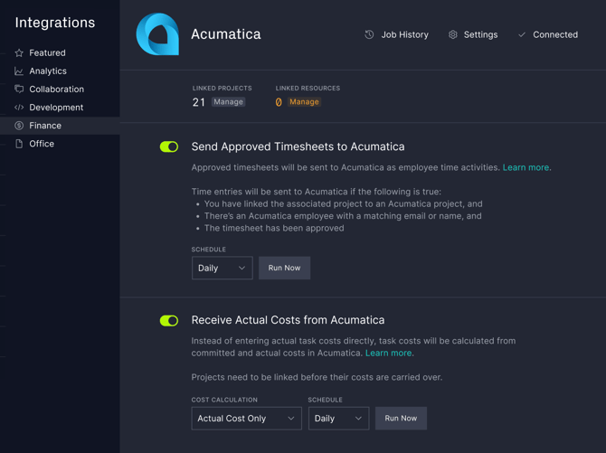 acumatica setup