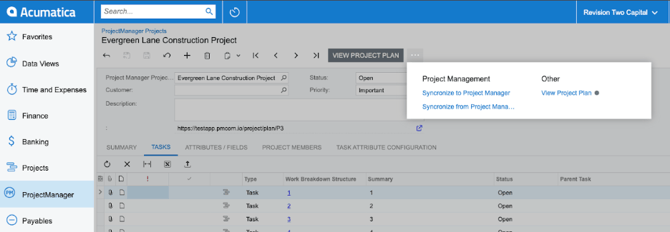 acumatica sync task data